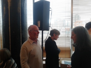 After the launch speeches -- (L-R) Padraig Yeates, Katherine O'Donnell, Caitriona Crowe.